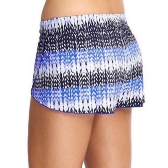 Athleta Kamala Petal Athletic Swim Short In Caspian Blue Size S - Picture 10 of 13
